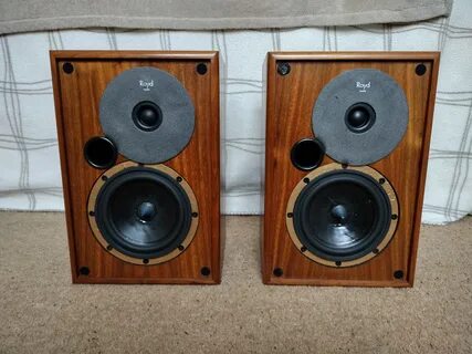 Royd The Sorcerer Speakers in Walnut. 