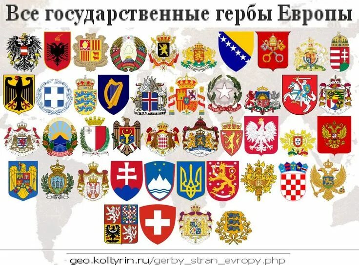 Картинки КАРТИНКИ ГЕРБОВ РАЗНЫХ СТРАН