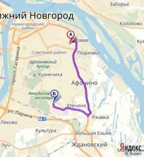 Город кстово нижегородская карта