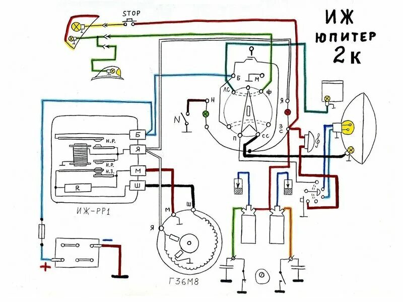 Электропроводка иж. Схема проводки ИЖ Планета 3. Проводка ИЖ Планета 6 вольт схема подключения. Зажигание ИЖ Планета 3 6 вольт. Реле ИЖ Юпитер 3.