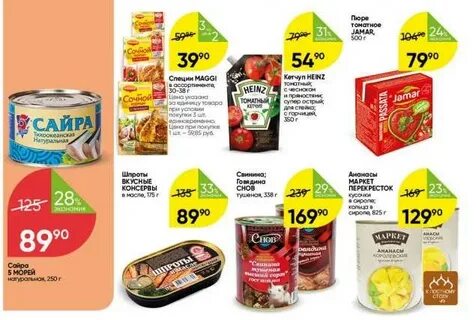 Заказ продуктов с перекрестка спб