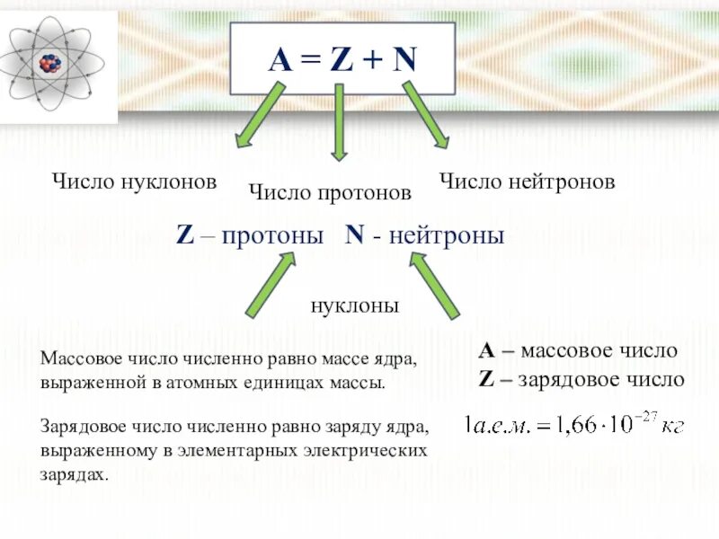 23 11 na число нуклонов