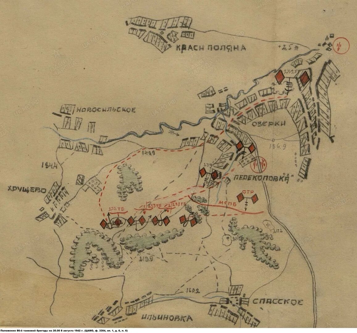 3 августа 1942 г. 86-Я танковая бригада. 86 Танковая бригада 1842. Карта СБР. Карта СБР Юба.