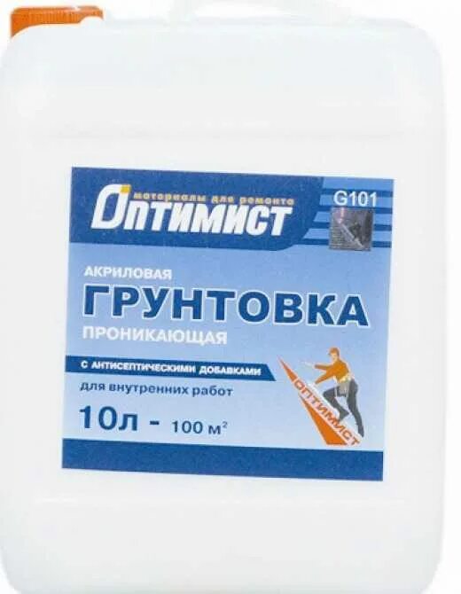 Работ проник. Грунтовка оптимист для внутренних работ. Грунтовка оптимист глубокого проникновения 10л. Акриловая грунтовка оптимист. Грунтовка оптимист для внутренних работ.