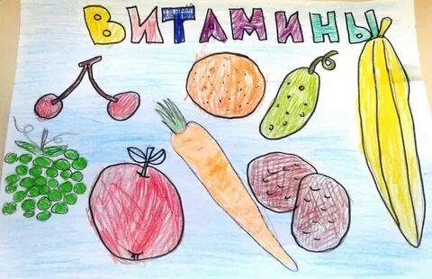 Нарисовать рисунок правильное питание