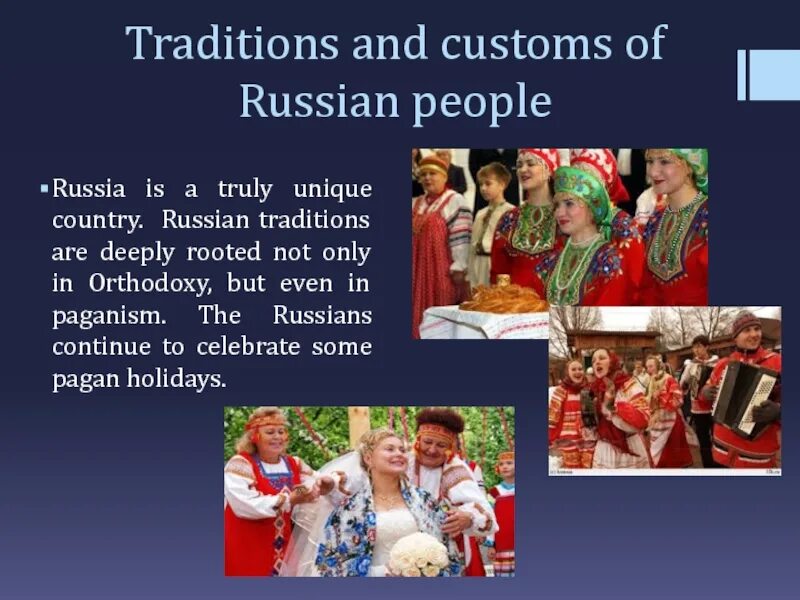 Рф на английском языке. Traditions and Customs of Russia презентация. Традиции на английском языке. Традиции России на английском. Русские традиции и обычаи по английскому языку.