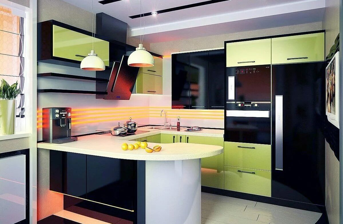 маленькая кухня-прихожая планировка. м. кухня дизайн интерьер. интерьер кухни. необычная планировка кухни.