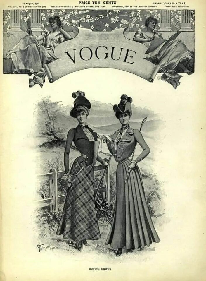 Vogue первый выпуск. Обложки журналов начала 20 века. Первый vogue. Первый журнал вог. Обложка первого журнала vogue.