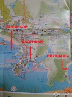 Санья на карте