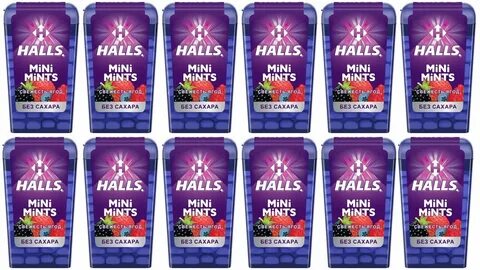 Halls mini mints без сахара