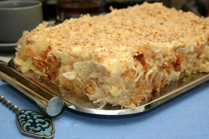 Приготовление наполеона фото Корж для "Наполеона" пошаговый рецепт с фото на Повар.ру