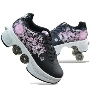 Wheelies half shoe half roller skate