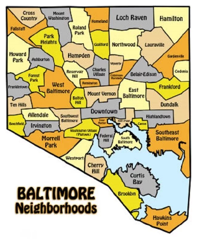 Балтимор на карте. Балтимор на карте США. Балтимор районы города. Балтимор карта районов. Штат балтимор на карте
