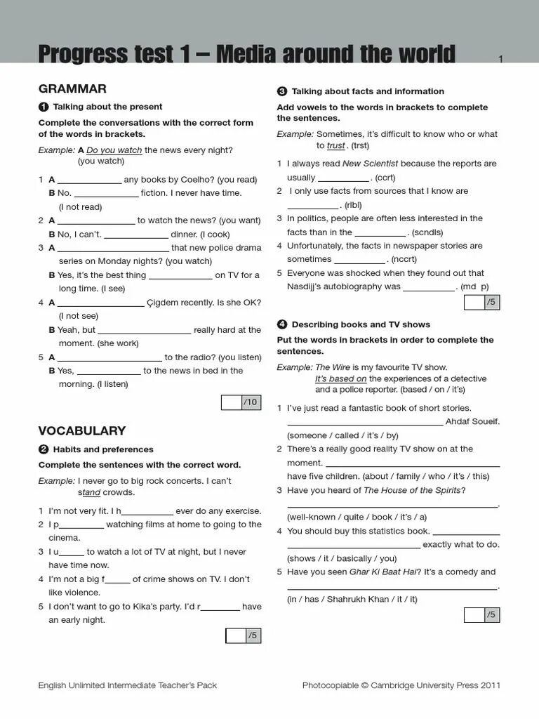 Прогресс тест юнит 1 7 класс. English file progress test 1-5 upper intermediate. progress test 1 ответы. progress test 6 класс. progress test 6 ответы english unlimited started teacher’s pack.