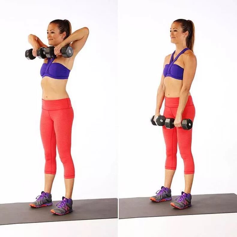 Упражнения с гантелями для женщин. Упражнения с гантелями для женщин. Упражнения на руки. Упражнения на руки с гантелями. Комплексы для рук для девушек.