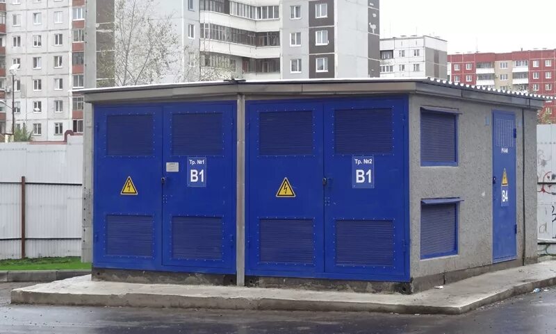Возле подстанции