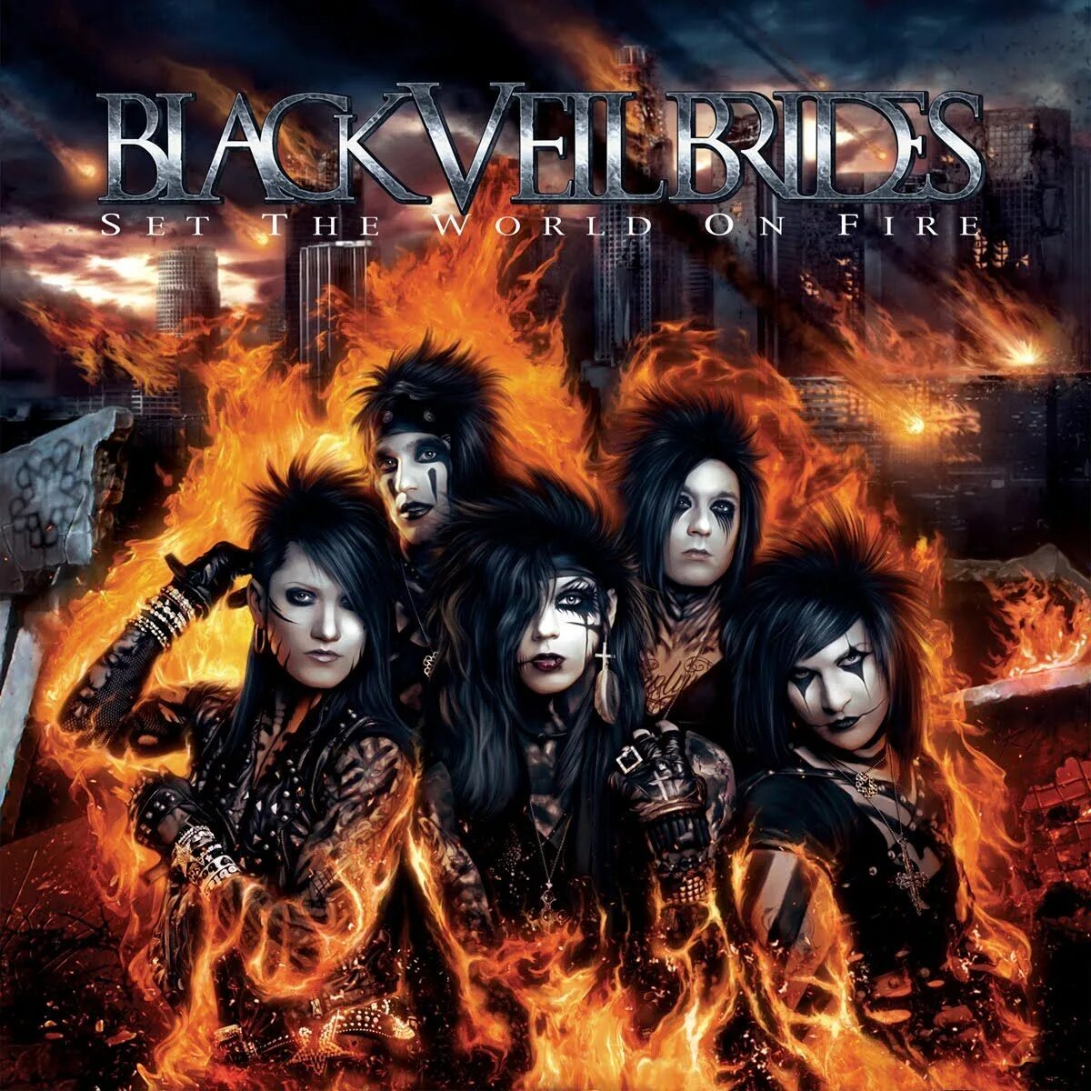 E set the world on fire. Black veil brides 2007. black veil brides 2011 set the world on fire. bvb рок группа. рок группа black veil brides.