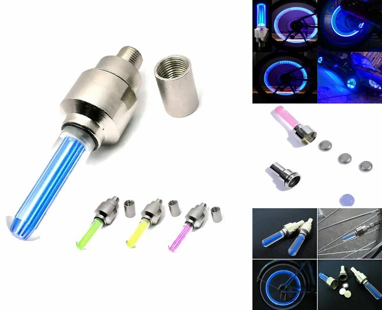 Светящийся колпачок на ниппель колеса автомобиля. Светящийся ниппель. Светодиодный колпачок на ниппель велосипеда. Светящийся ниппель. Светящиеся колпачки на колеса.