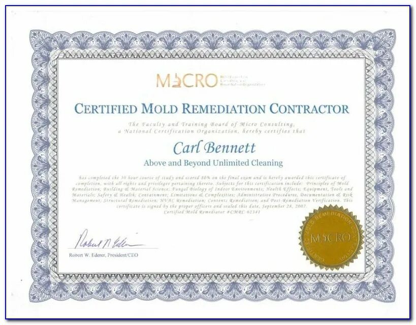 Certificate request