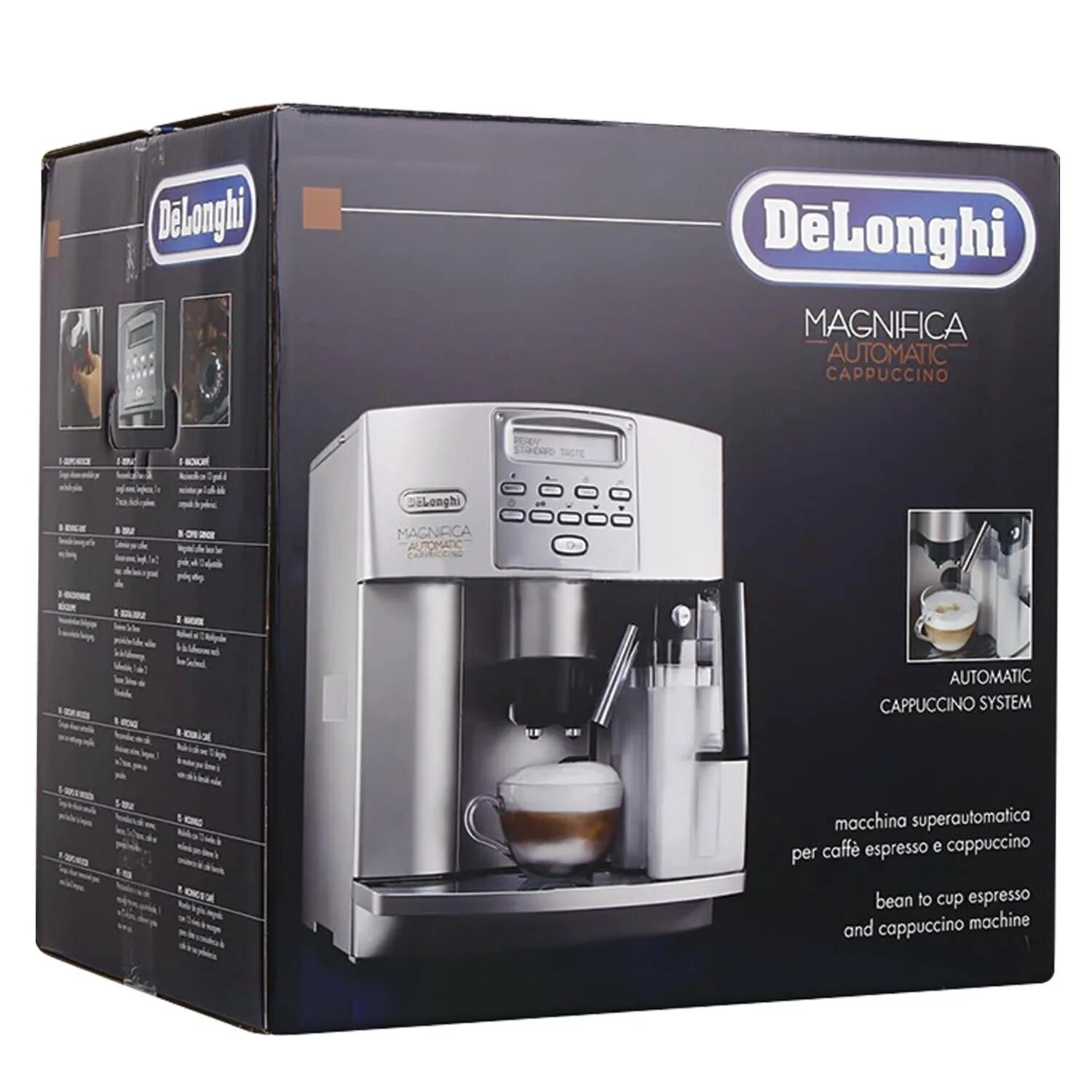 Delonghi magnifica automatic cappuccino. Кофемашина Delonghi esam3500.s. Делонги 3500 кофемашина. Delonghi esam 3500. Delonghi esam 3500.s.