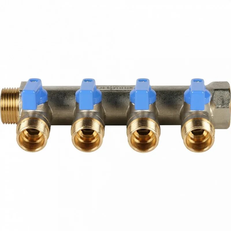 Коллектор резьбовой с шар. Ø3/4"х16 цанга tim 135342. Коллектор с шаровыми кранами 4 выхода. Коллектор tim&zeissler с шаровым краном. Коллектор tim с шар.