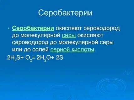 H2s с кислородом