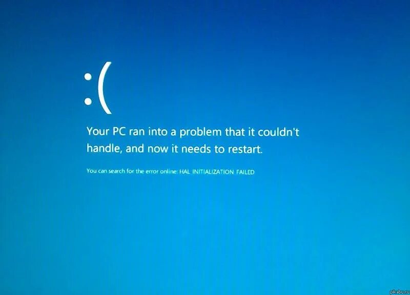Ответы Mail.ru: При переустановки Windows 7 синий экран со смайлом Хелп