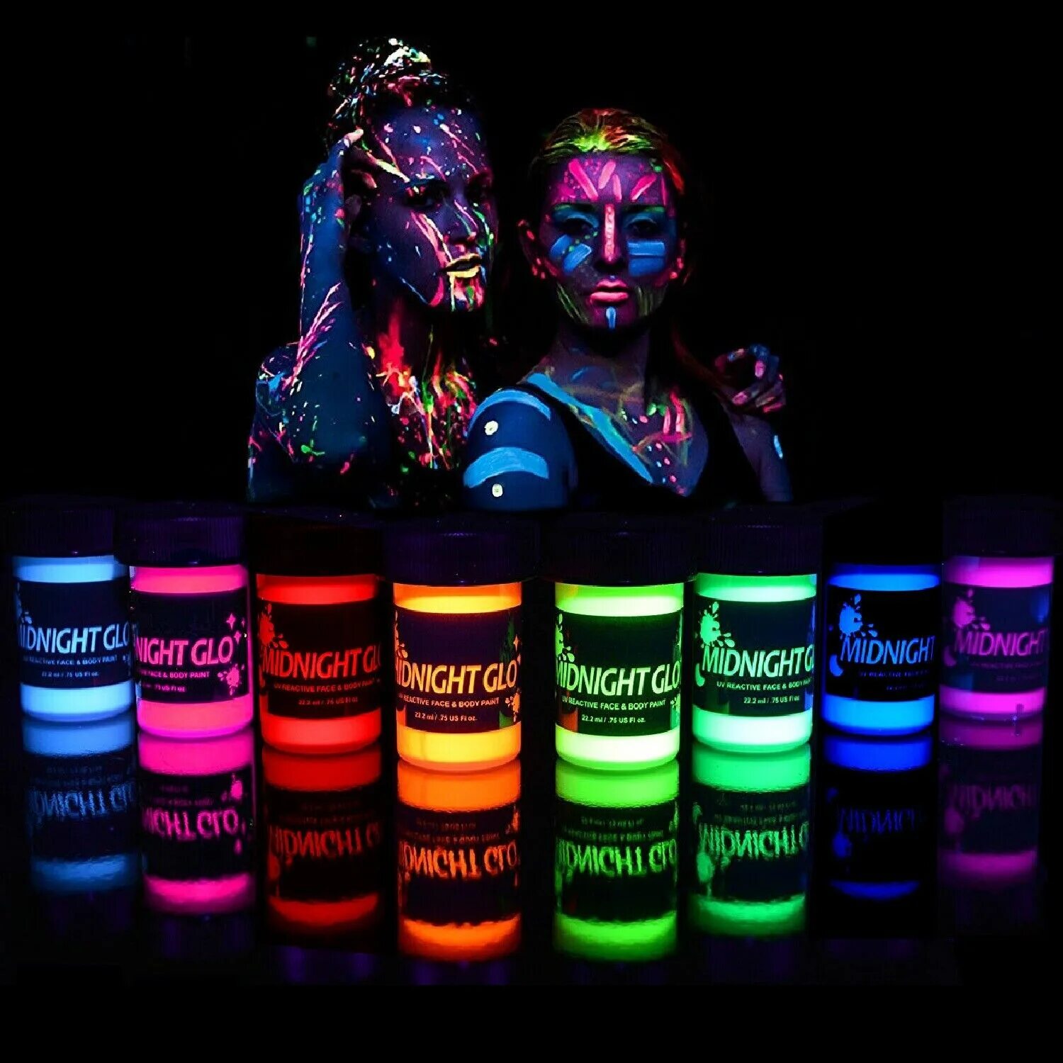 Купить краску ночью. Blacklight краска. Body Paint краска флуоресцентная. Неон Глов. Светящиеся краски.