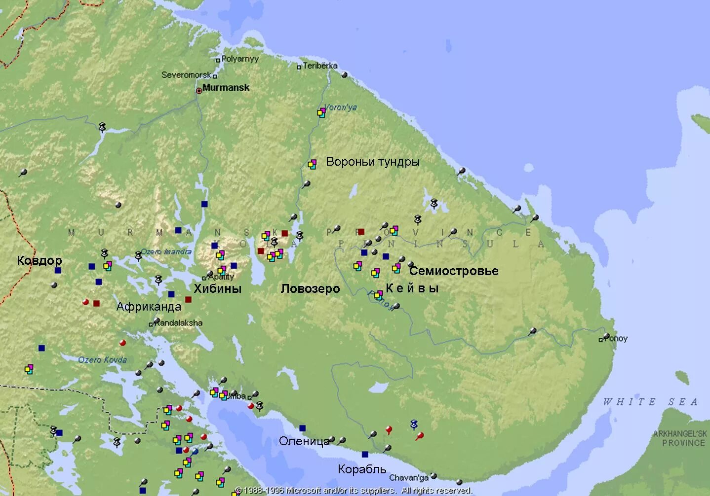 Найдены карты мурманск. Кейвы Кольский полуостров. Мурманск на карте Кольского полуострова. Полезные ископаемые Кольского полуострова карта. Кольский полуостров горы Хибины на карте.