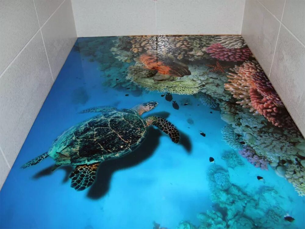 квартира в стиле стимпанк. полимерные полы 3d. 3д полы на кухне. темный ламинат в интерьере квартиры. пол наливной 3д самовыравнивающийся.