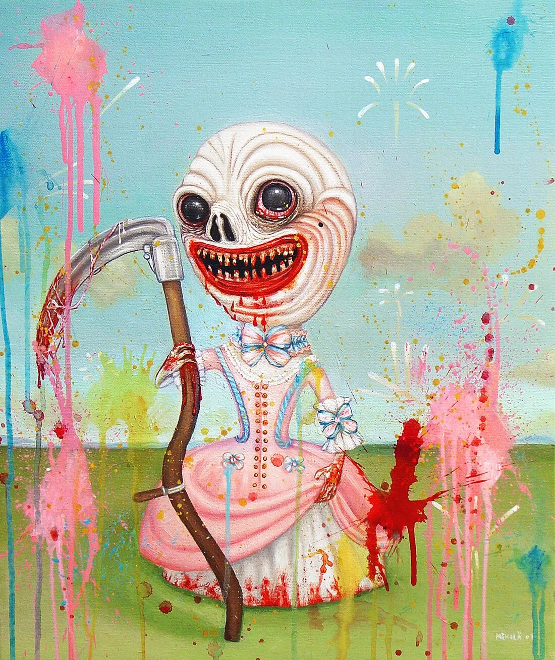 Рисуем страшные картины