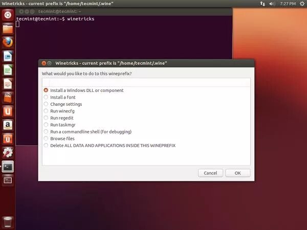 Wine prefix. Как установить wine. winetricks на debian. gui winetricks. установка винды на дебиан.