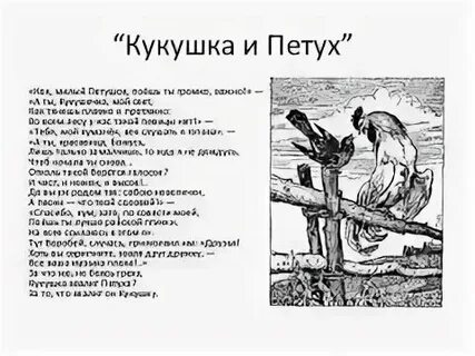 А п сумароков басня кокушка