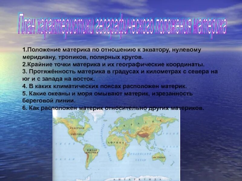 Австралия относительно нулевого и 180 меридиана. Положение материка по отношению. Положение материка относительно экватора и нулевого меридиана. Географическое положение материка. План характеристики материка.