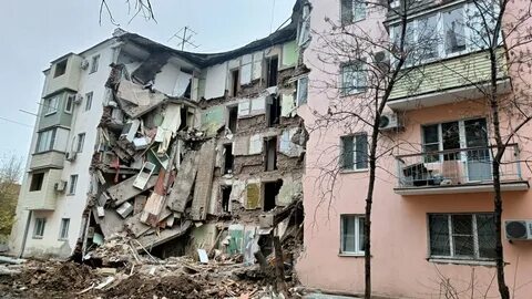 В астрахани обрушилась пятиэтажка