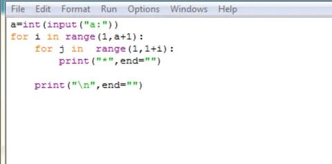 Python треугольник
