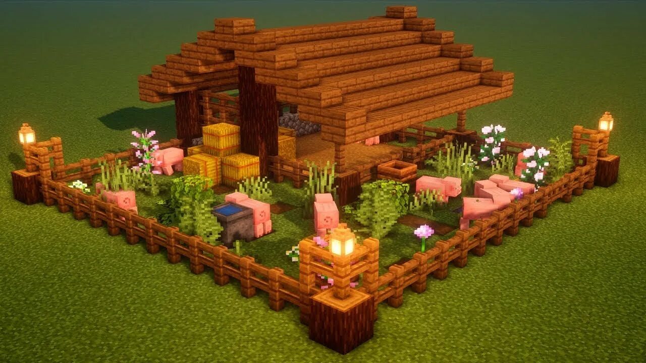 Minecraft How to harvest your crops faster (Easy) - YouTube Minecraft houses, Mi