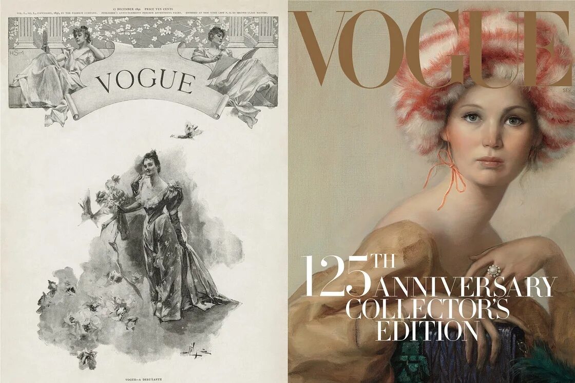Первые журналы в мире. Первая обложка Vogue 1892. 1892 Год журнал Вог. Vogue первый выпуск. Первая обложка журнала Vogue.