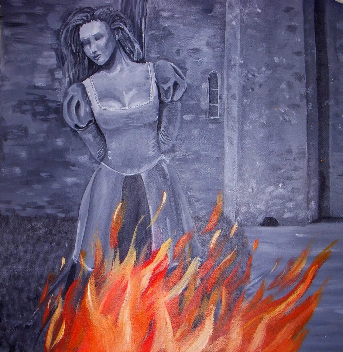 Фредерик Уайт ведьма на костре. Сожжение Жанны дарк арт. Рисунок сжигание