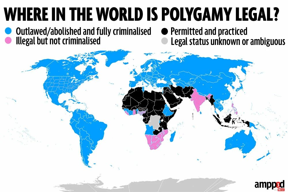 Am world com. Полигамия карта. Разрешённая полигамия карта. Страны где разрешена полигамия.