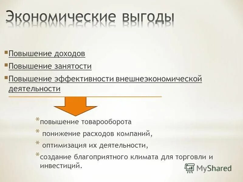 Эффективность внешнеторговых операций. Эффективность внешнеторговых операций