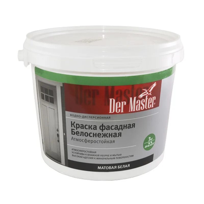 ВД краска der Master матовая. Краска фасадная 13кг белоснежная эконом дер мастер 62483. Краска фасадная атмосферостойкая эконом 25кг der Master. Дер мастер краска 3кг фасадная.