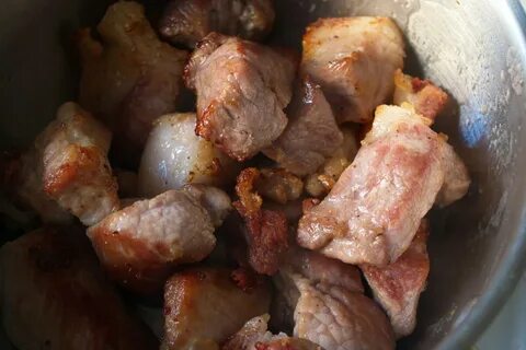 Рецепт мяса кусочками из свинины