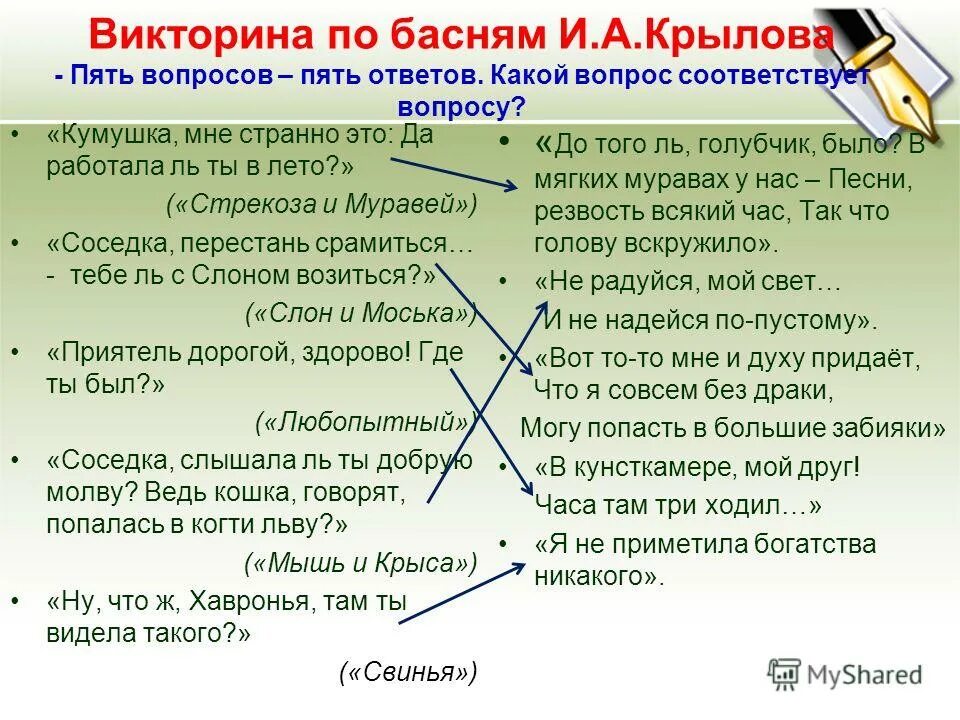 вопросы по теме литература