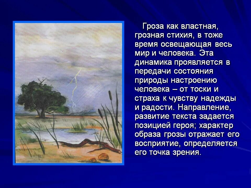 Какое природное явление описал толстой в тексте