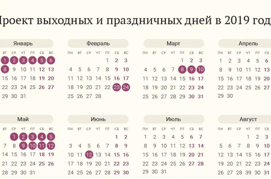 Календарь выходных и праздников 2019 года. Праздничные дни. выходные и праздничные дни. выходные и праздничные дни в 2019. праздники нерабочие дни.