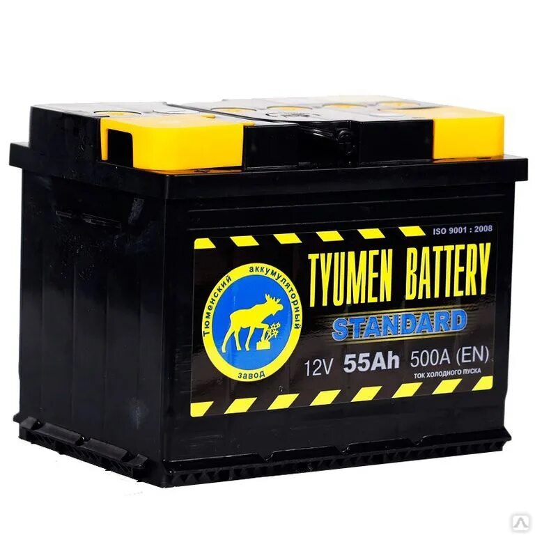 Аккумулятор для автомобилей 55. Tyumen Battery Standard 6ст -190 l рос. АКБ 6ст - 55 Ач Tyumen Battery Standart VL. АКБ Тюмень 55 а/ч. АКБ Тюменский 6 CT-55l.