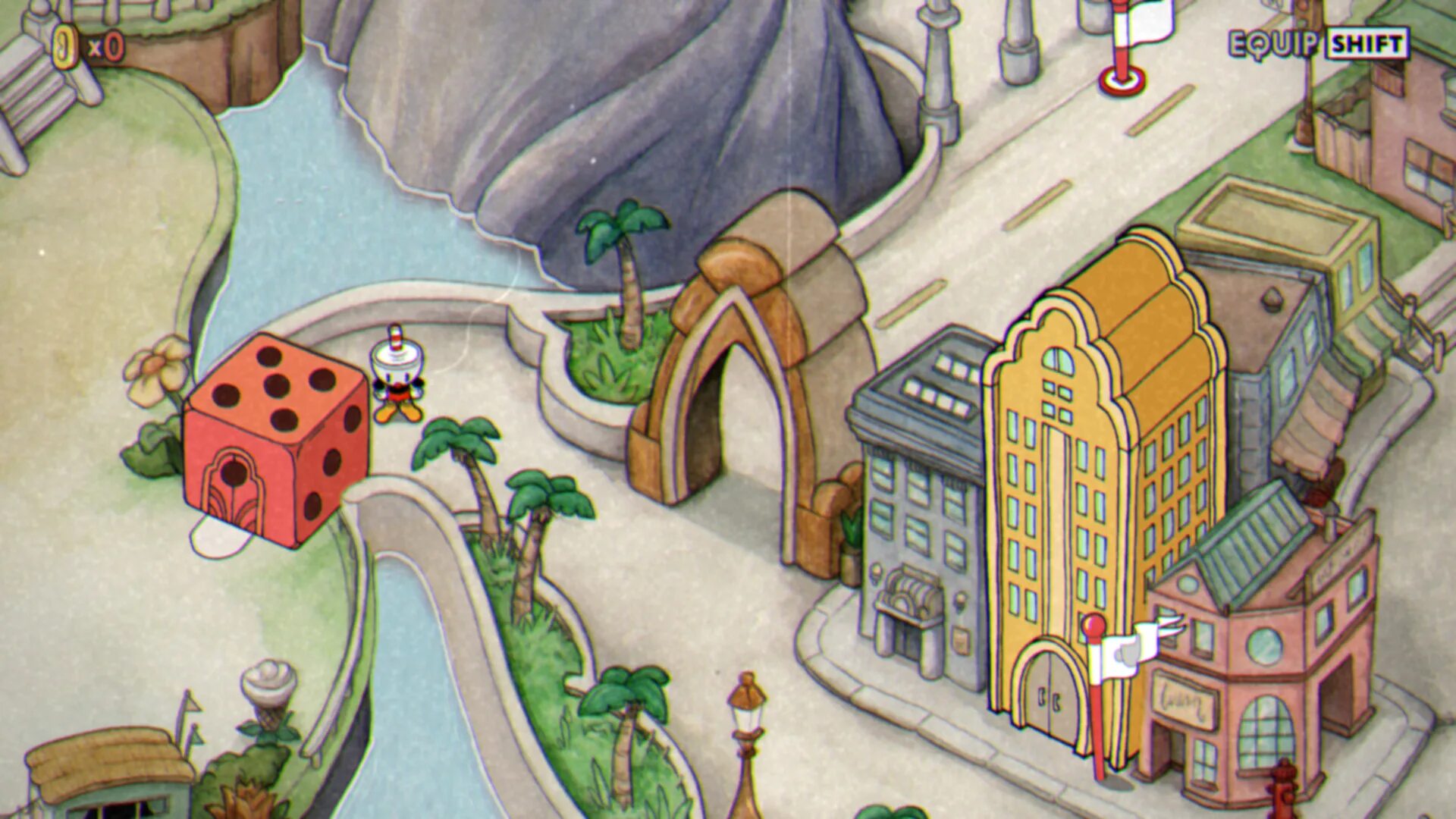 Игра cuphead 2. Cuphead 1 остров. Капхед мир 2 боссы. Inkwell isle one. Cuphead third world.