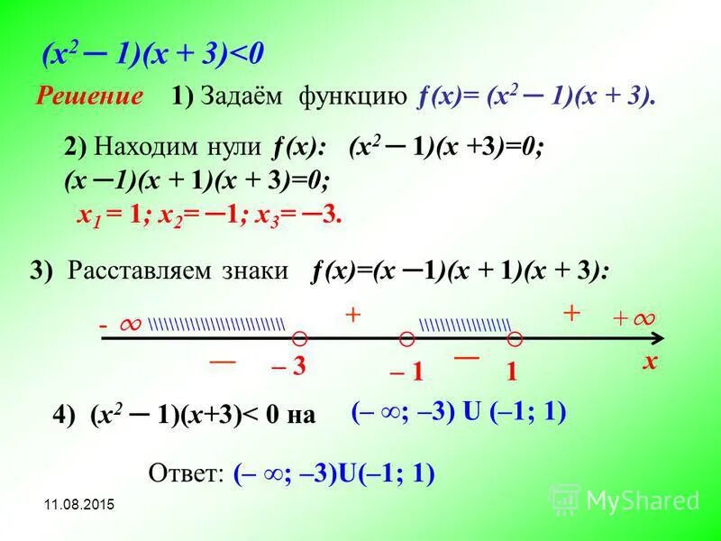 Найти нули функции y 3 x