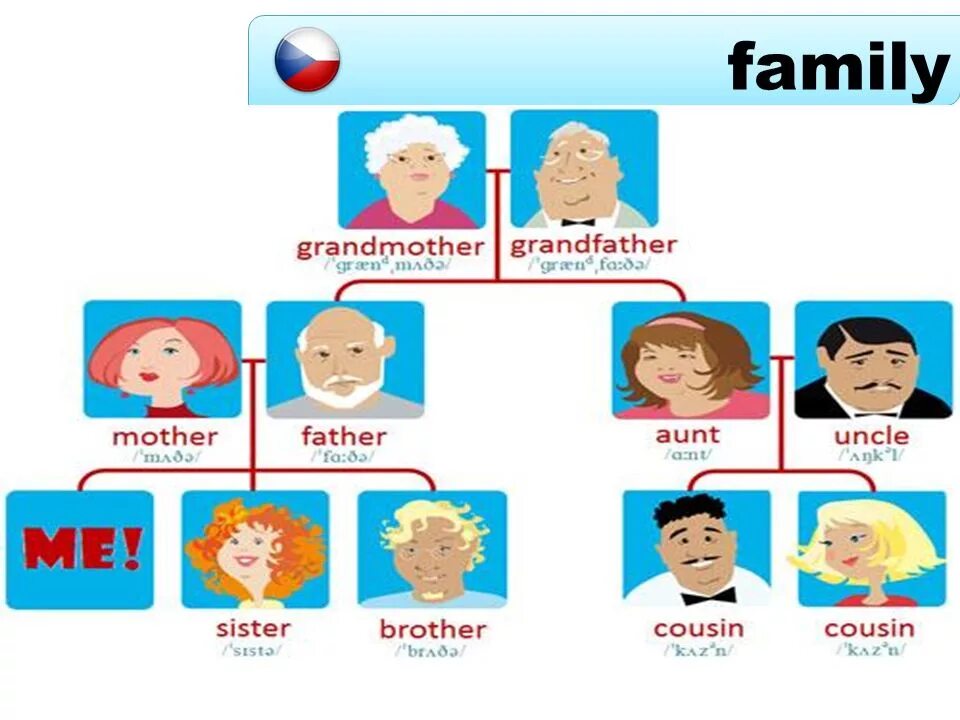 My Family с транскрипцией. Карточки Family members. Карточка father. Карточки для английского mother father grandmother grandfather.